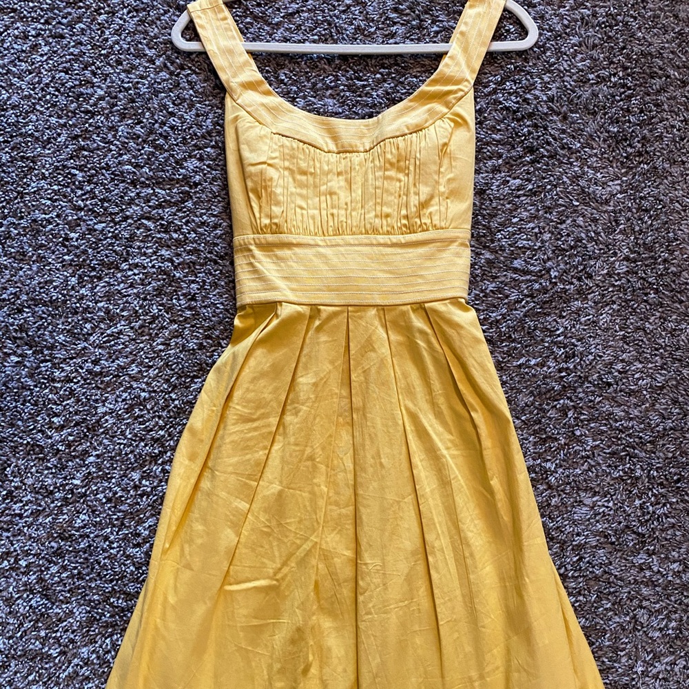 Yellow Knee Length Dress